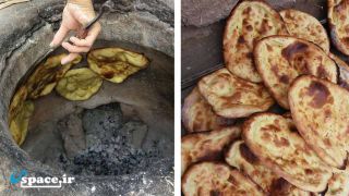 تنور سنتی و نان محلی اقامتگاه بوم گردی میشاند - مرند - روستای درق